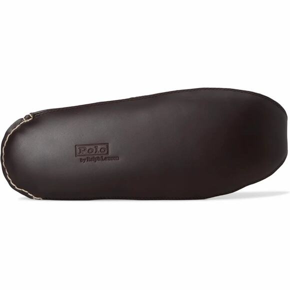 Polo Ralph Lauren Yarmond Slippers Shearling Lined Blackwatch Plaid NWOB Mens 9 - Picture 3 of 11